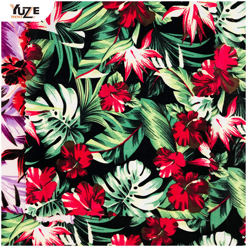 YZS20-385-4 fdy spandex print