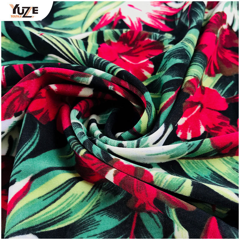 YZS20-385-4 fdy spandex print