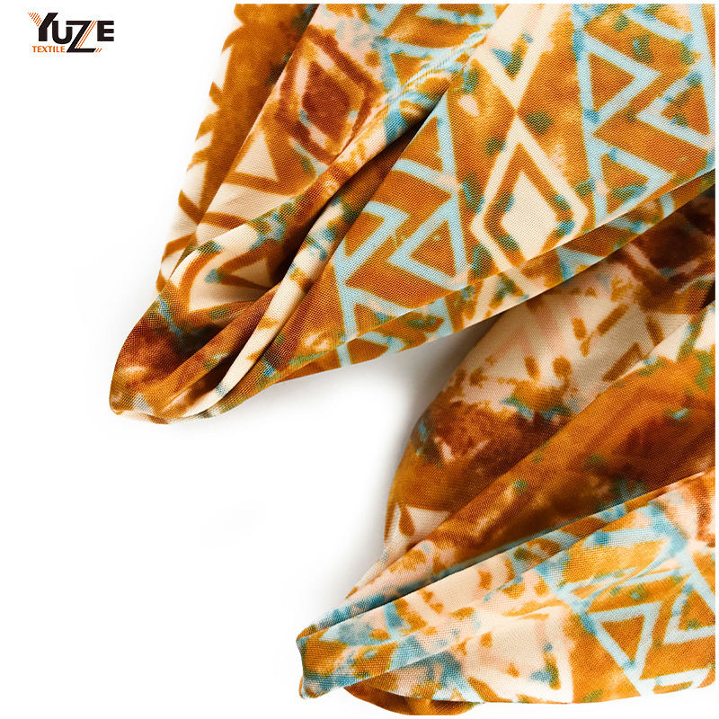 YZS20-528-4 fdy spandex print