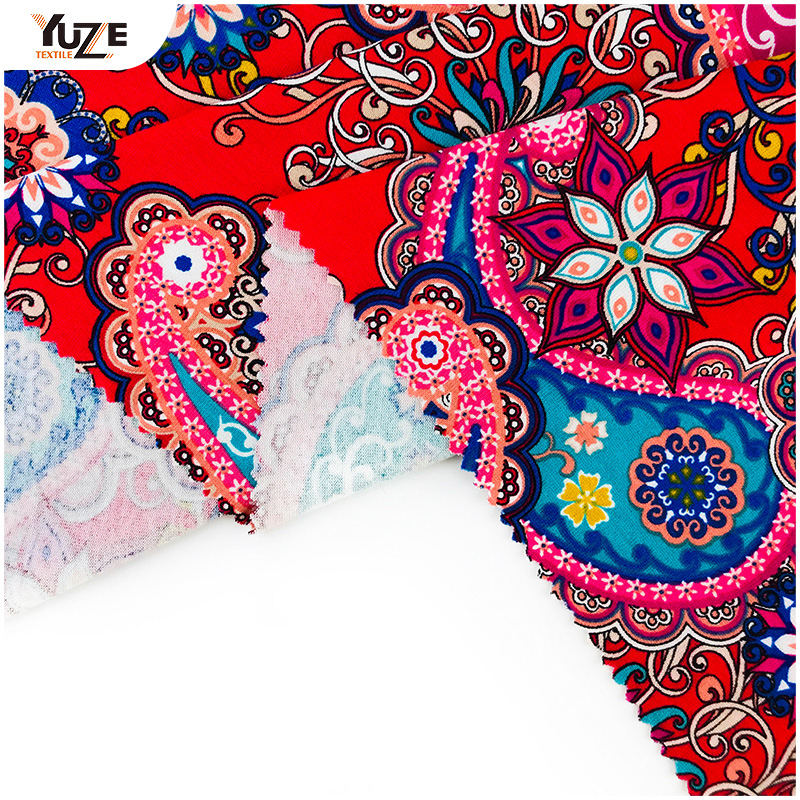 Yzmy-170715 Rayon oe spandex print