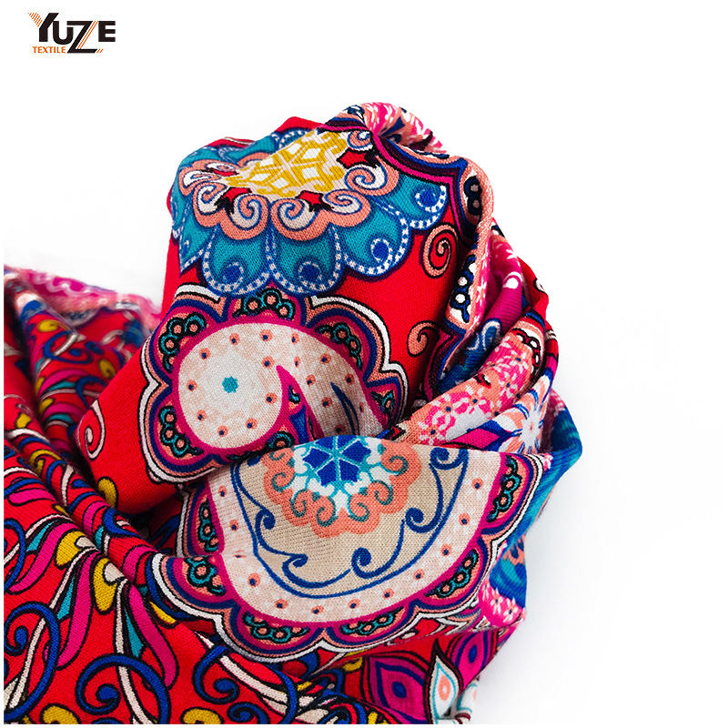 Yzmy-170715 Rayon oe spandex print