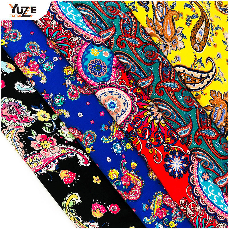 Yzmy-170715 Rayon oe spandex print