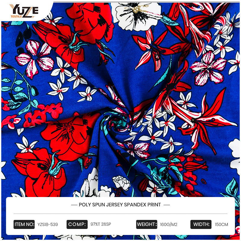 YZS18-539 SPANDEX SPANDEX POLI SPUN DRESS