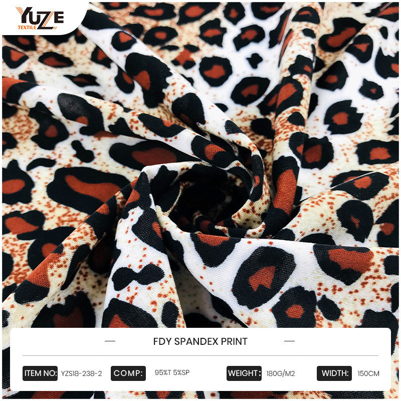 YZS18-238-2 fdy spandex print
