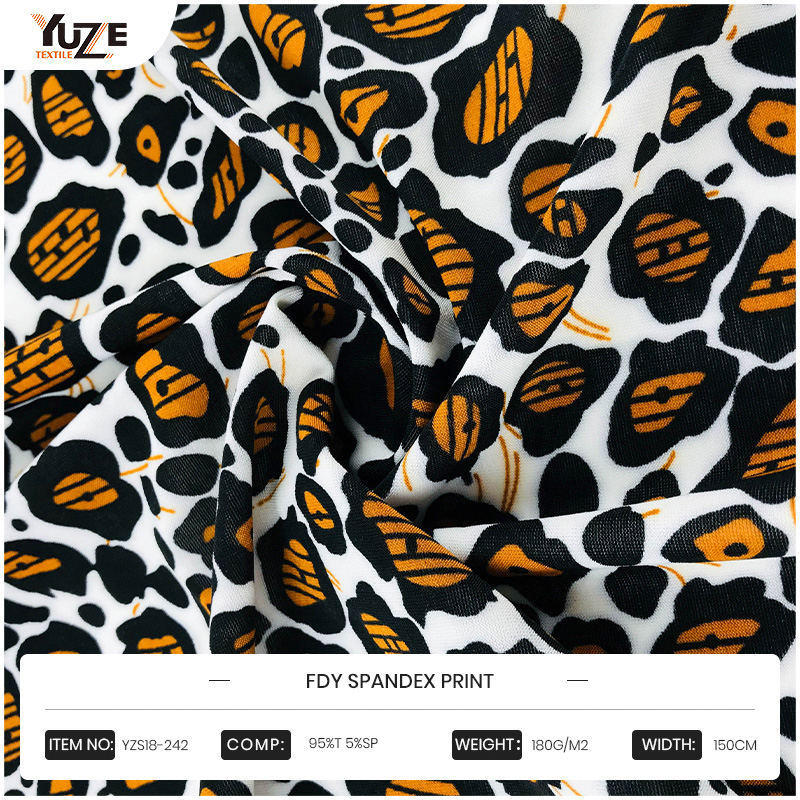 YZS18-242 fdy spandex print