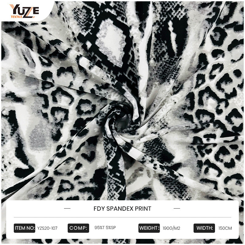 YZS20-107 fdy spandex print