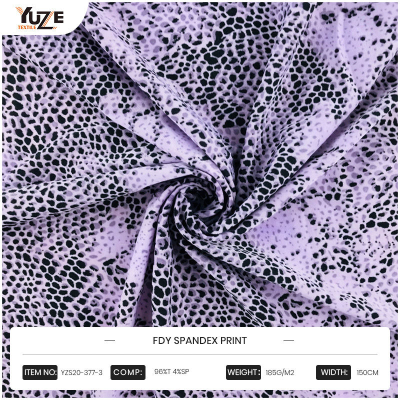 YZS20-377-3 fdy spandex print