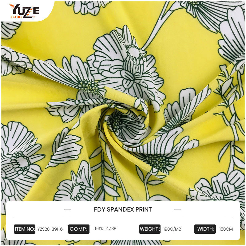 YZS20-391-6 fdy spandex print