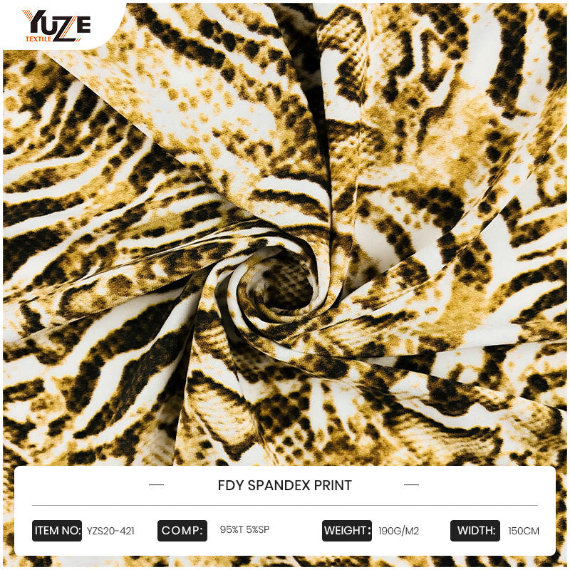 YZS20-421 fdy spandex print