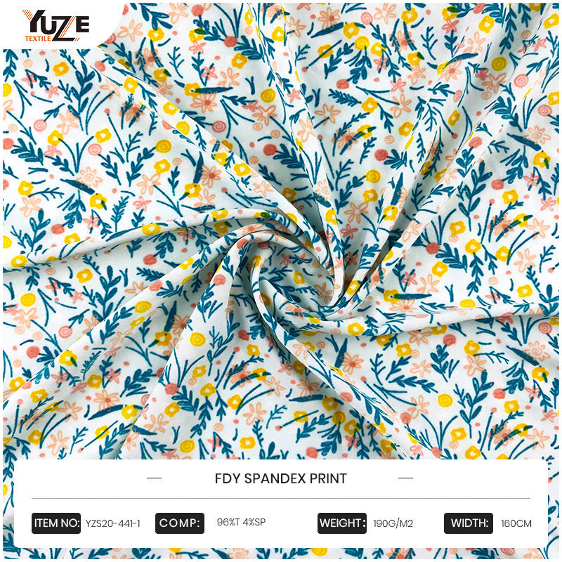 YZS20-441-1 fdy spandex print