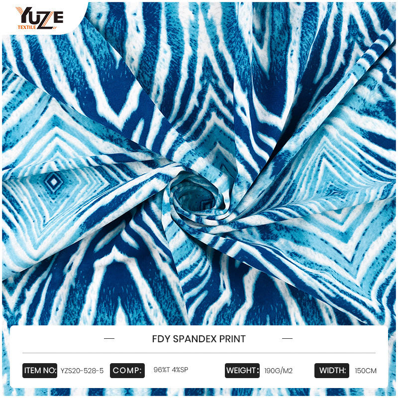 YZS20-528-5 fdy spandex print