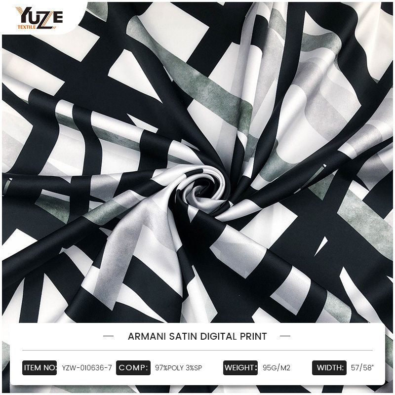 YZW-010636-7 Armani Saten Digital Print