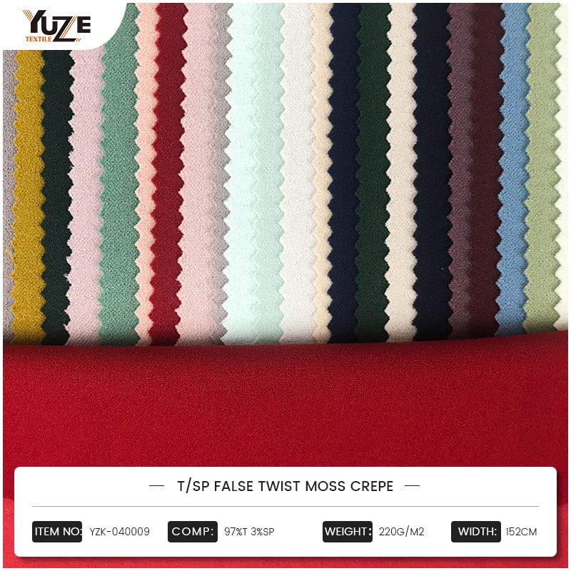 YZK-040009 T/SP FALSE Twist Moss krep