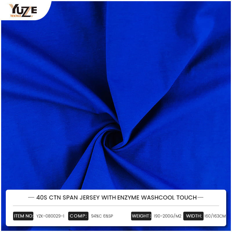 YZK-080029-1 40S CTN SPAN DESERSEY WITHENZIME WASHCOOL TOUCH
