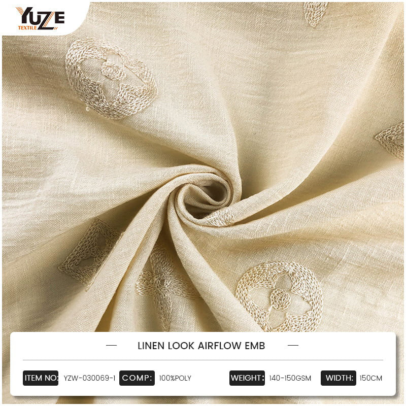 YZW-030069-1 LINEN LOUN LOUNE AIRFLOW EMB